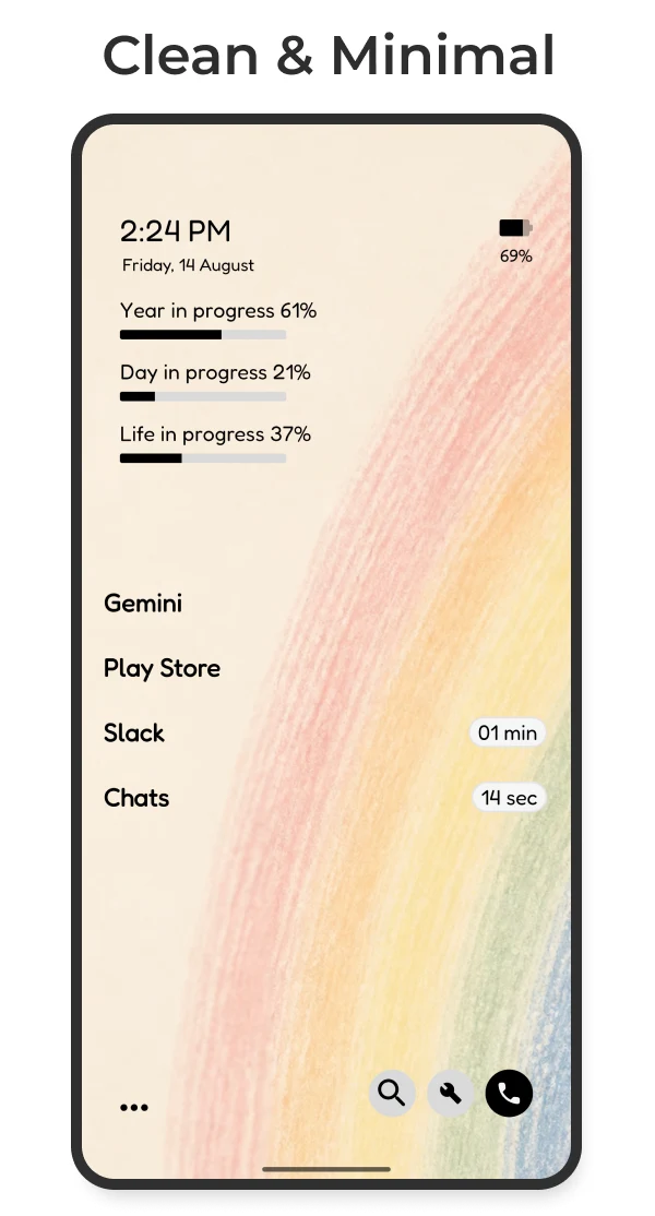 Minimal: Detox Home Launcher screenshot